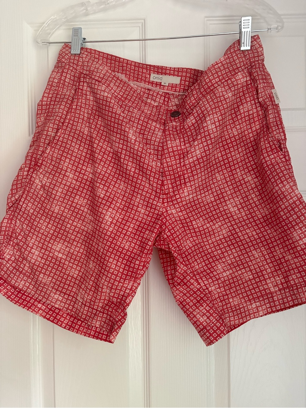 Onia Calder 7.5” Olympus (Coral) Men's Swimsuit